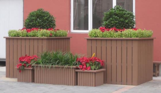 Wood Plastic Outdoor Planters Box
